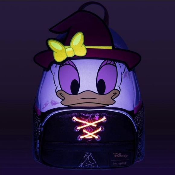 2022 Loungefly Disney Daisy Duck Halloween Witch Backpack - Picture 2 of 10